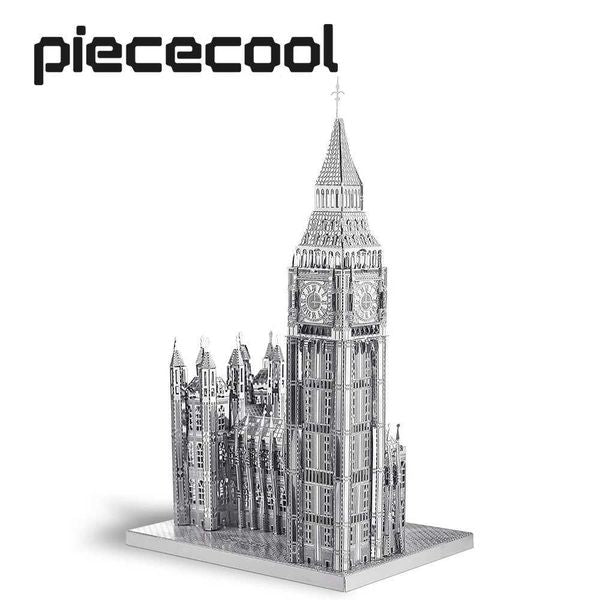 3D Puzzles Piececool 3D Metal Puzzle Big Ben Model Building Kits Jigsaw DIY Kit Teen Toys for Brain Teaser Best Birthday Gifts Y250112D790