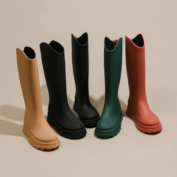 Rain boots womens waterproof work safety rubber shoes high Galohes garden rubber boots Wellies womens shoes Botas De Lluvia 241108