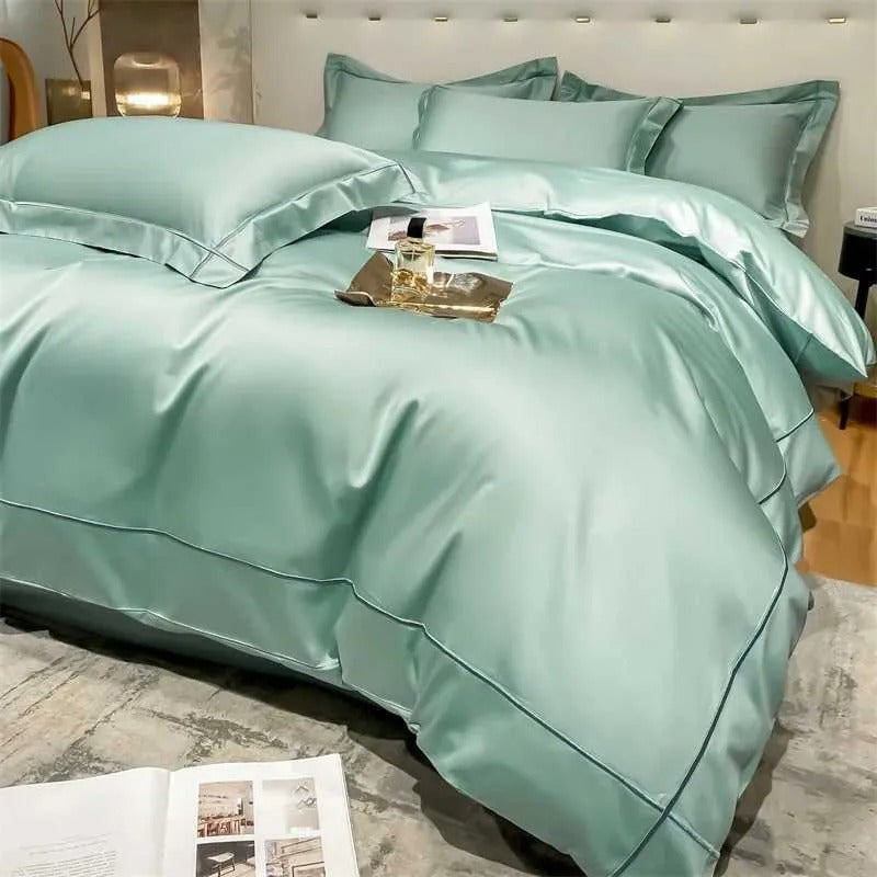 NIKK2 Elegant Stylish Printed Bedding Sheets with Coordinated Linen Protectors