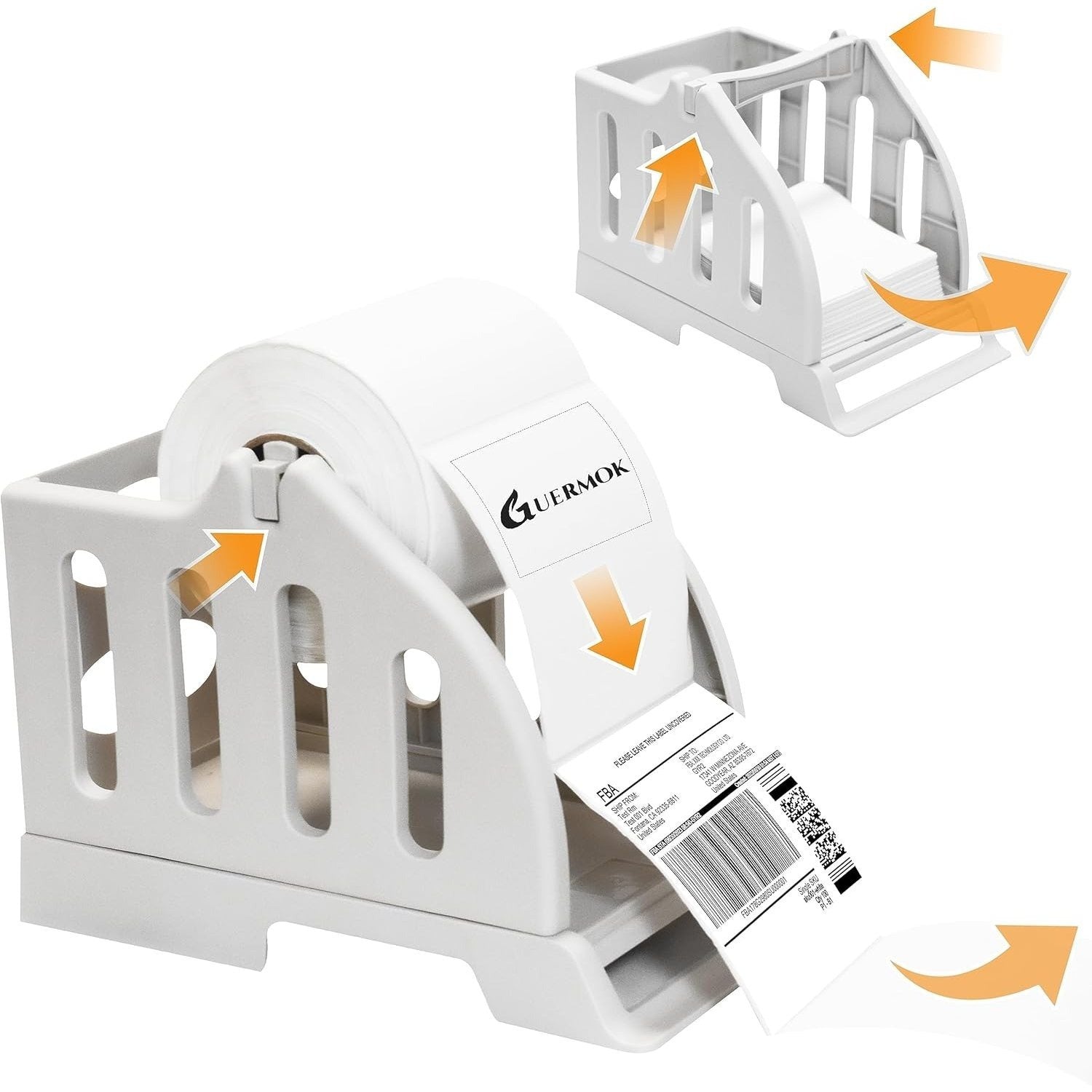 TEMU Thermal Label Holder For Rolls And Fan-fold Labels - Essential Desktop Printer Accessory For Office And Home Shipping Needs - Ivory