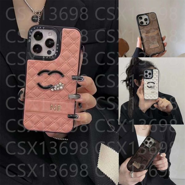 Phone Case Top Designer iPhone Case Luxury Wallet Card Holder for Apple iPhone 17 16 15 14 Pro Max 14 Plus 13 12 11 ProMax 13Pro Fashion Lea