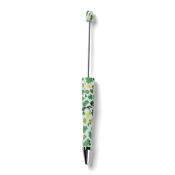 Clover Pattern Plastic Beadable Pens