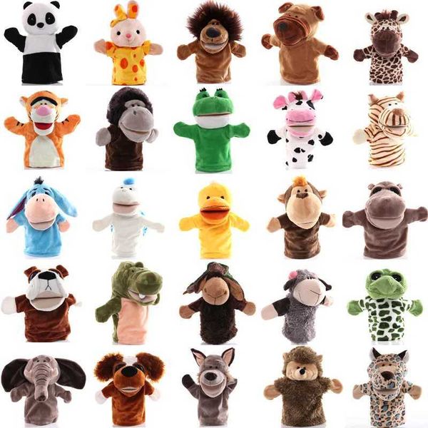 29 Styles 25cm Hand Puppet Animal Plush Toys Baby Educational Hand Puppets Animal Plush Doll Hand Toys for Kids Children Gifts X250129