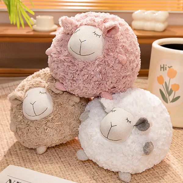 Lovely Soft Ball Sheep Plush Toys Stuffed Animals Lamb Dolls Baby Accompany Sleeping Pillow Home Decor for Girls Gifts 250103