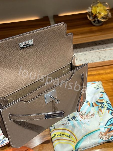 Women Real Leather Shoulder Bags Depeches 25cm Clutches Envelope Messenger Bag Sling Purses And Handbags 2023 New Luxury Brand Cow Skin With