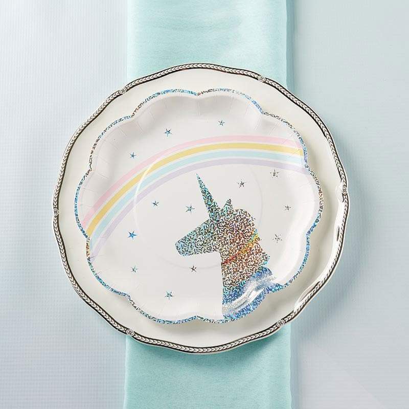 Enchanted Unicorn 9 in. Premium Paper Plates (Set of 8)