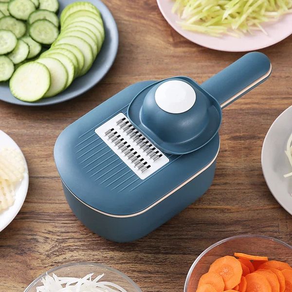 Multi-function Potato Carrot Cucumber Mandoline Slicer Cutter Grater Shredders with Strainer Kitchen Fruit and Vegetable Tools 240531