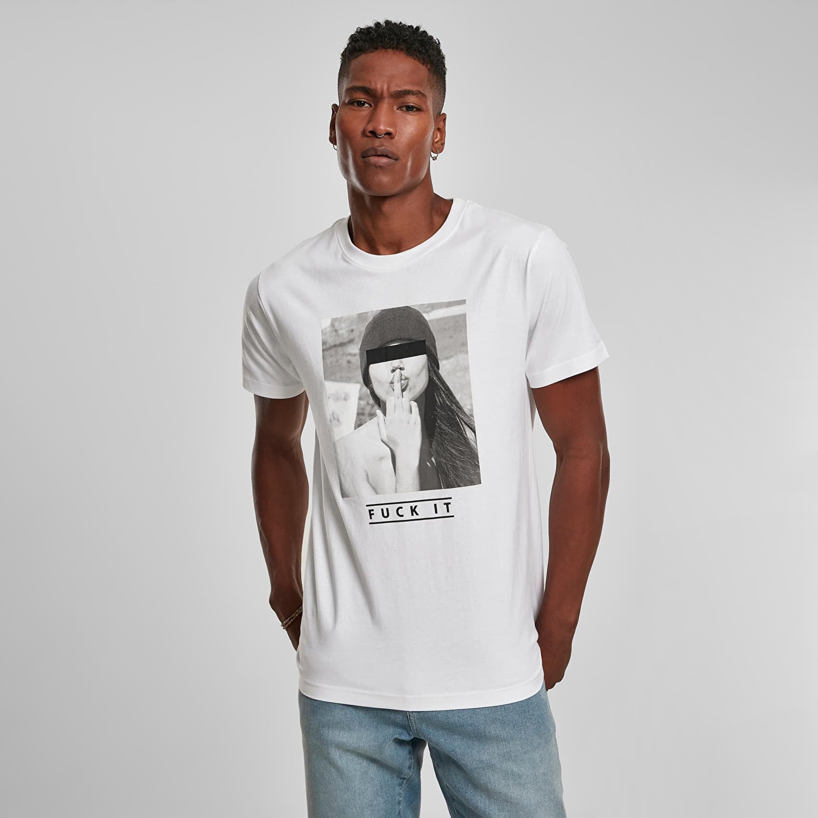 Koszulka Urban Classics Fck it T-Shirt White XXL