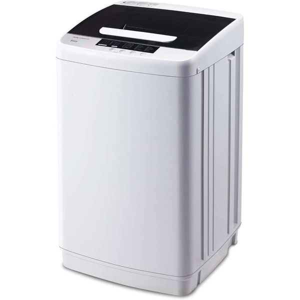 Full Automatic Washer hine,Portable Washing hine for Household Use, 10 Wash Programs& LED Display& Built-in Drain Pump