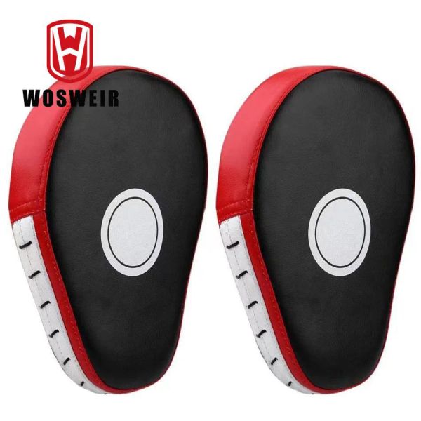 WOSWEIR 1-2 PCS Kick Boxing Gloves Pad Punch Target Bag Men MMA PU Karate Muay Thai Free Fight Sanda Training Kids Equipment