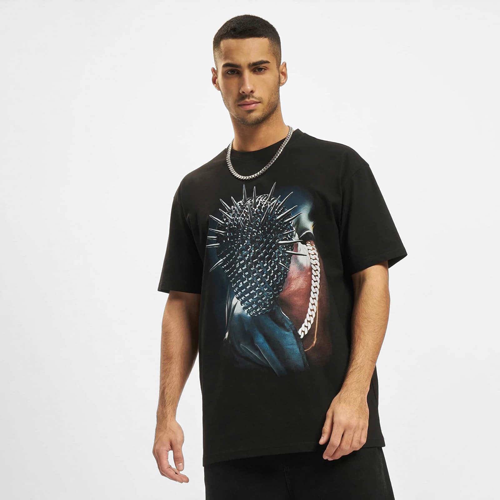 Koszulka Urban Classics Thorned Mask Oversize T-Shirt Black S