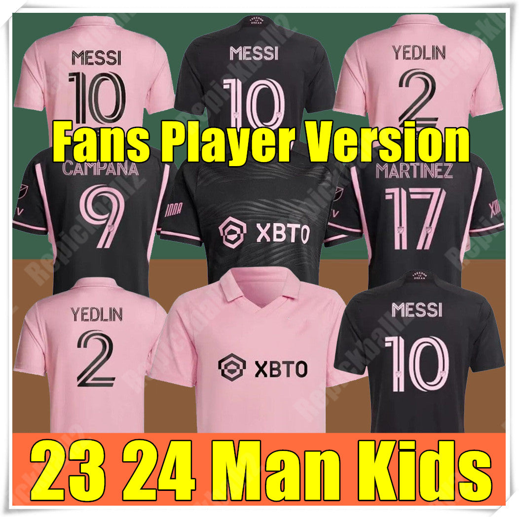 2023 2024 Inter Miami Soccer Jerseys CF MESSIS MARTINEZ HIGUAIN MLS 23 24 Player Fanswomen men kids Kit Football shirts version uniform pre match
