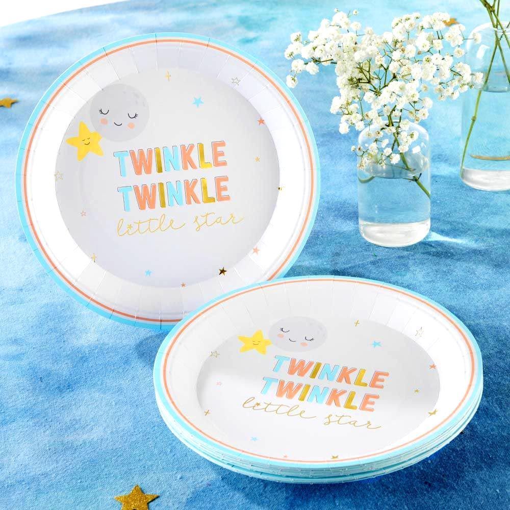 Twinkle Twinkle 9 in. Premium Paper Plates (Set of 16)