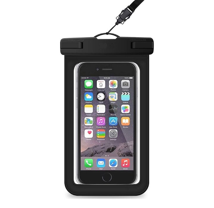 Universal Waterproof Pouch for Smartphones up to 6.9" (2-Pack) - Black