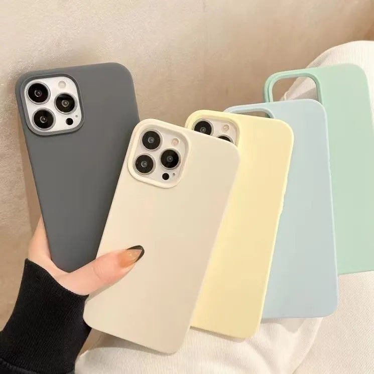 Classic Official Silcione Case For iPhone 15 Plus 14 13 12 11 Pro Max Liquid Silicone Cover Candy Color Coque Capa For apple iPhone Protective Bumpe