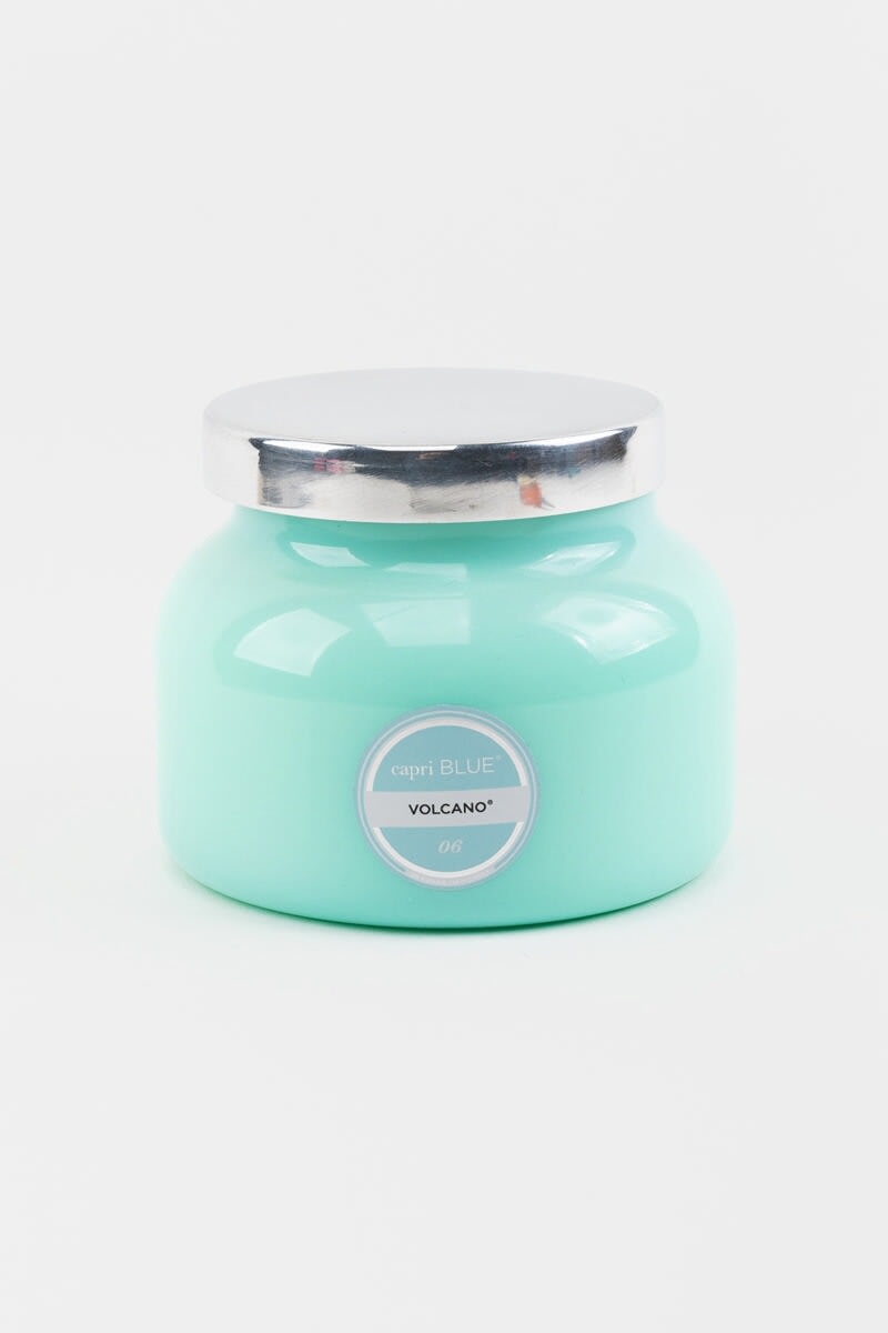 Women's capri BLUE®  Volcano Aqua Signature Candle | Jar 19oz by Francesca's - Size: One Size