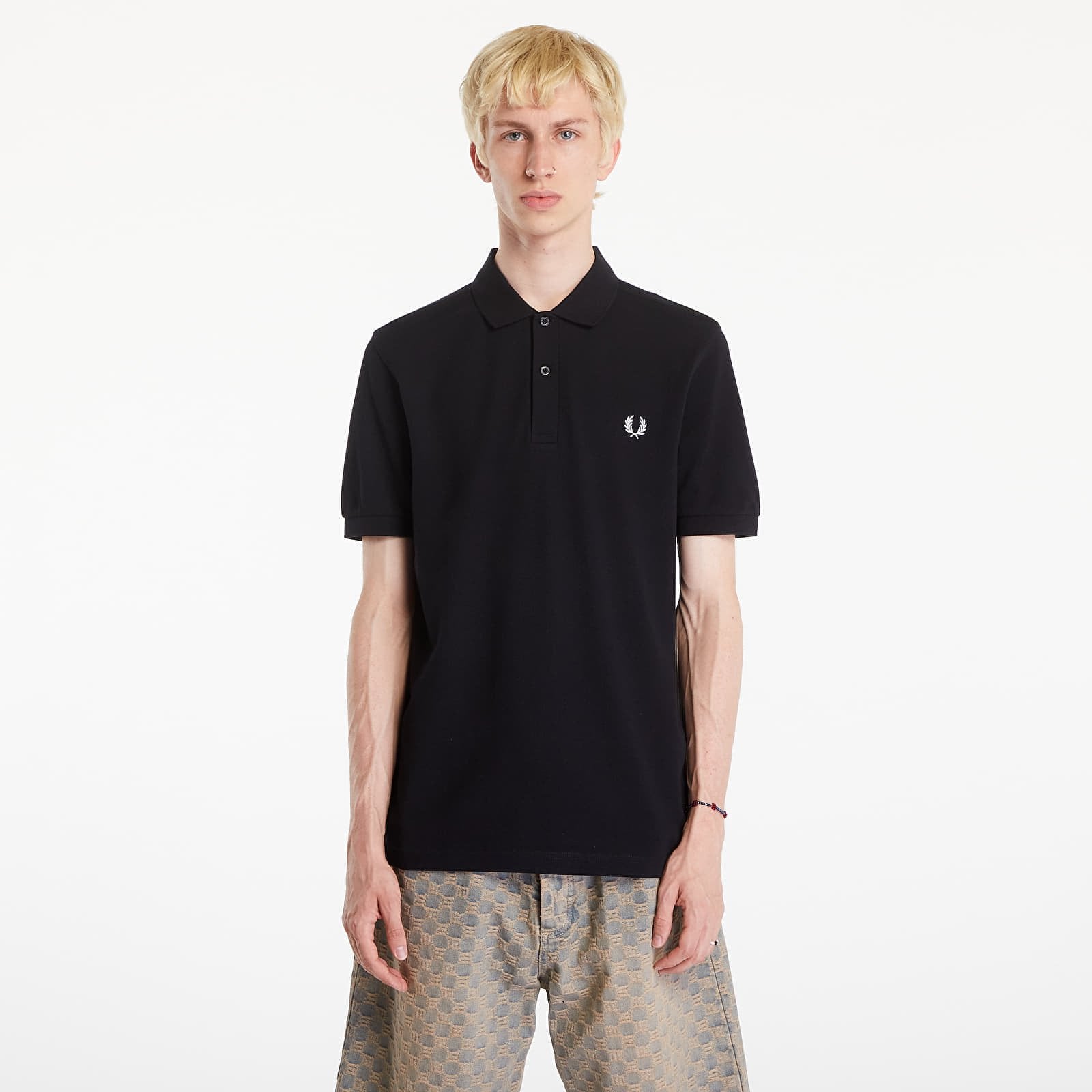 Koszulka FRED PERRY Plain Polo T-Shirt Black L