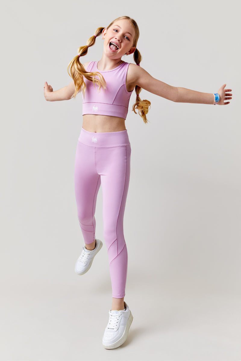 Girl's franki Purple Leggings  by Franki by Francesca's - Size: 10