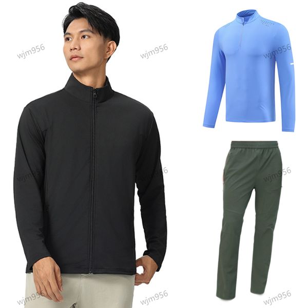 Autumn Men&#039;s define Jacket Men&#039;s Standing Collar Solid Color Casual Fashion Business Slim Top Coat Coat Quick Dry Clothes Straight