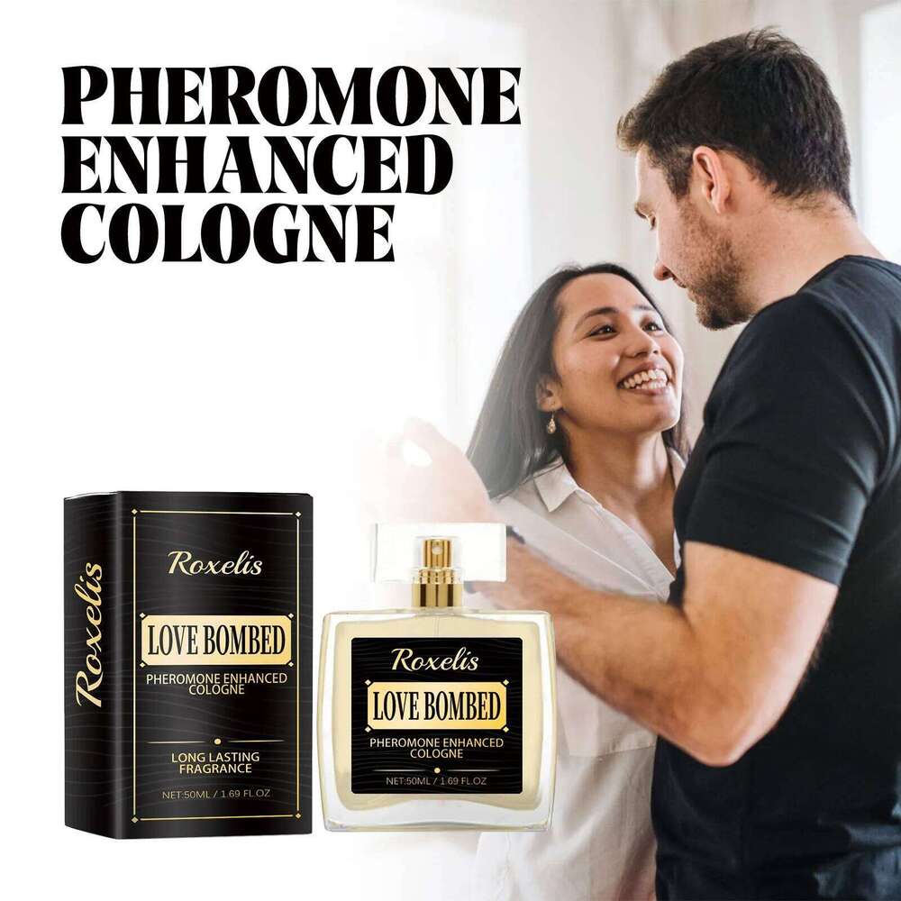 free shipping Roxelis 50ml Long Lasting Pheromone Men Cologne Fragrance Deodorant Mist Glamour Flirting Scent Romantic Dating Perfume