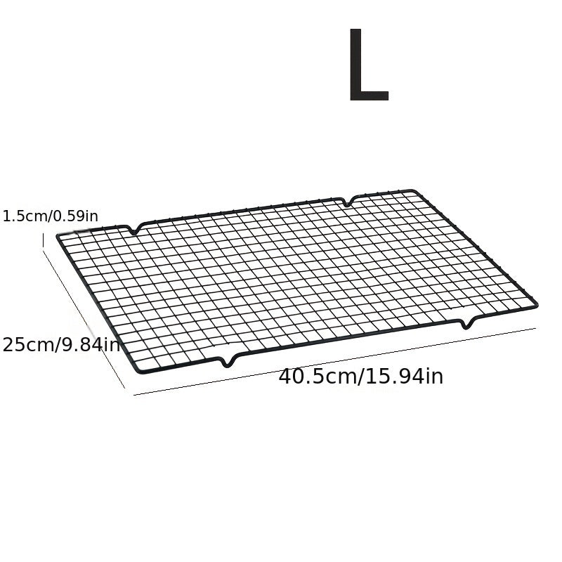 TEMU 1pc Rack For Baking - Perfect For Cakes, & Bread - Gadget For Christmas, Air Drying Rack, Black, Baking Utensils