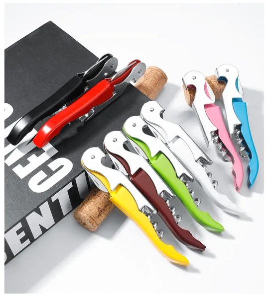 2-In-1 Opener: Multi-Functional Bottle Stainless Steel Wine Opener & Beer Cap Remover