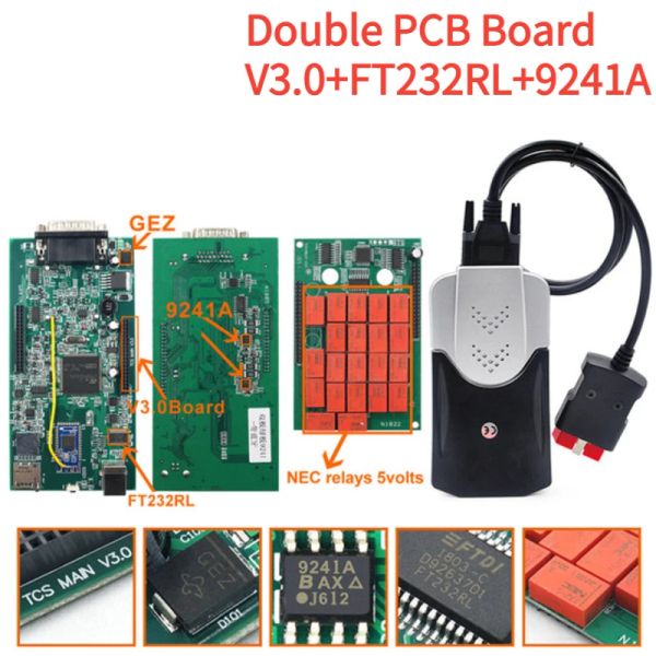 Newest 2021.11 Multidiag Pro + V3.0 NEC Relays Bluetooth Scanner with Keygen Car-Truck OBD2 Automotive 9241A V9.0 Code Reader