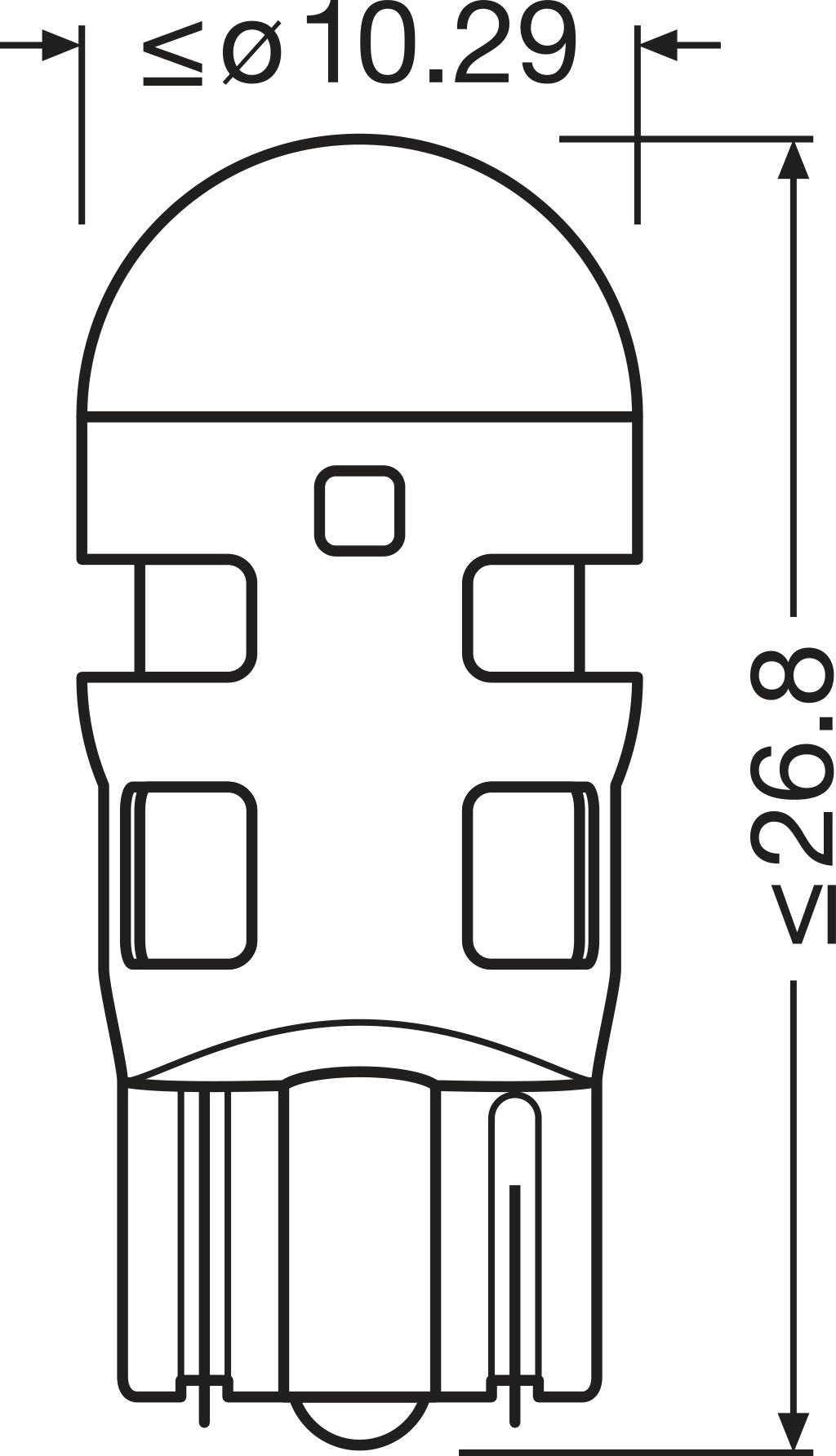 Bulb, interior light OSRAM 2825DWP-2BL