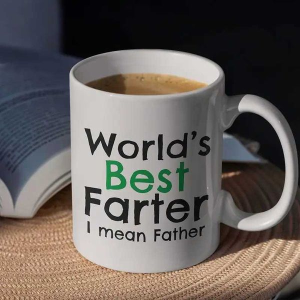 11oz Letter Printed Ceramic Coffee Mug Worlds Best Dad Mug Best Gift for Dad Unique Fathers Day Birthday GiftHoliday Gift Y240813