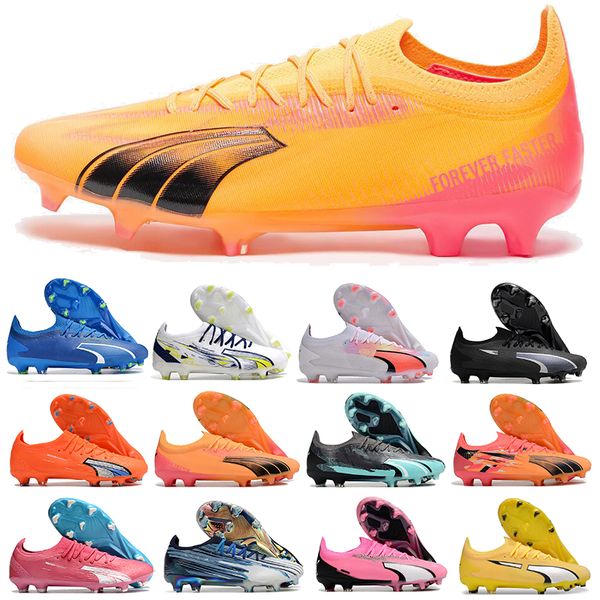 Ultra Ultimate Soccer Shoes FG-AG Cleats Sun Stream Sunset Glow Energy Cage Forever Faster Luminous Pink Match Football MG Boots