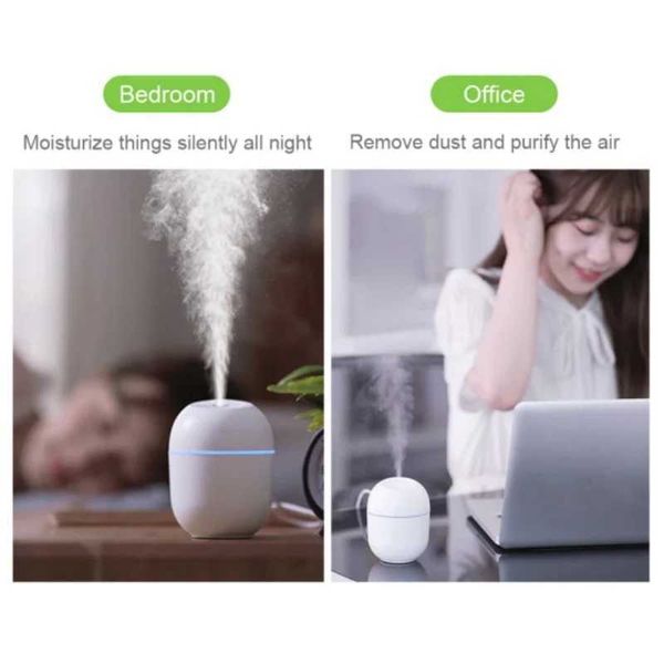 Humidifiers Portable USB ultrasonic air humidifier LED ambient light humidifier aromatherapy essential oil diffuser air purifier M240829 CL2