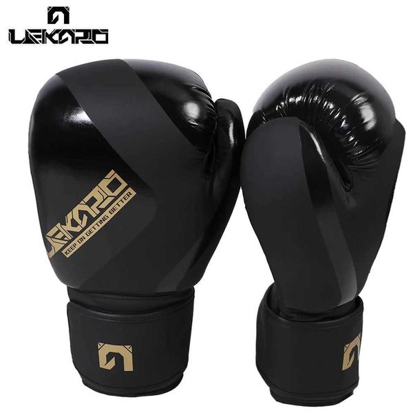 Protective Gear Adult Professional 12oz Boxing Training Gloves Pu Elastic Boxing Gloves Muay Thai Sanda Fighting Gloves For Men And Women Le
