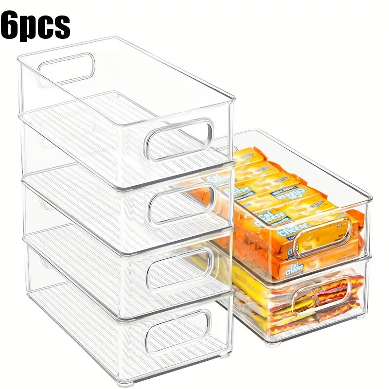 TEMU 6pcs Refrigerators For Fruit Storage, Food Storage Boxes, Refrigerators, Cabinets, Pantry Organization, File Storage Boxes