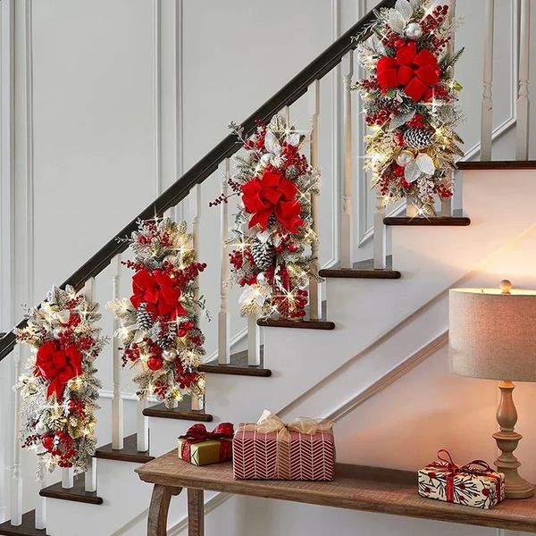 Cordless prefabricated staircase decorative light Christmas decoration LED wrench prefabricated staircase swing navigation Natal 241008