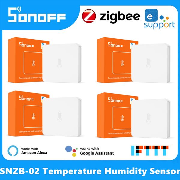 SONOFF SNZB 02 ZigBee Temperature And Humidity Sensor EWeLink Smart Home Real-time Security Monitor For Alexa Google Assistant