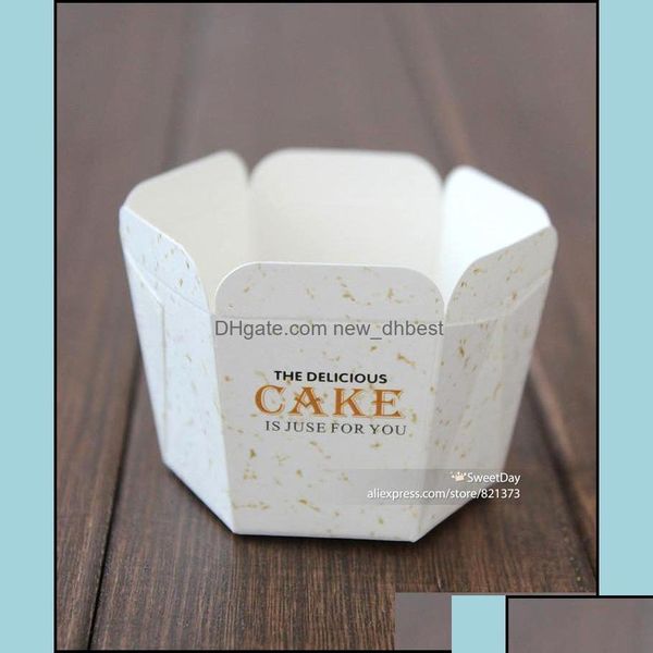 Cupcake Bakeware Kitchen Dining Bar Home Garden Paper Baking Cups Case Disposable Muffin Square Cake Cup Liners Boxes Ca Otvnp
