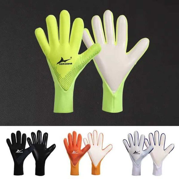 New Latex Football Goalkeeper Gloves Thickened Profional Youth Adults Finger Protection Soccer Goalie GlovesXJ241227