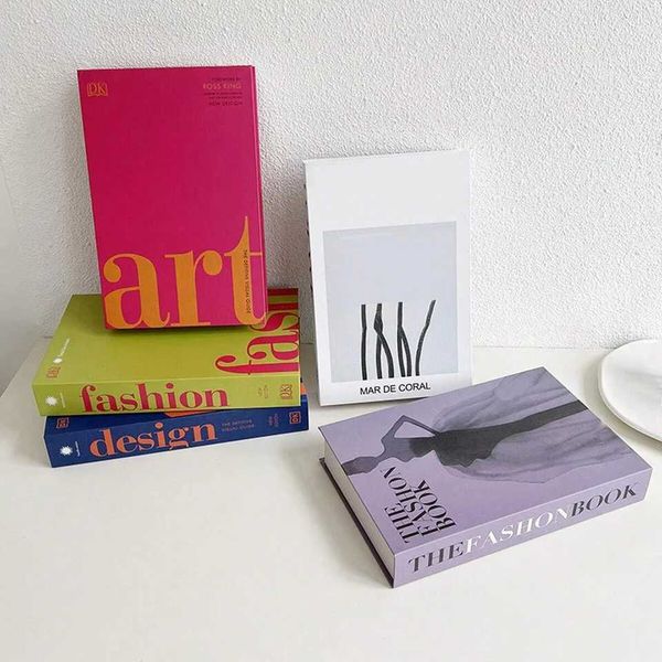 Fake Book Simulation Book Decor English Magazine Decoration Coffee Table Living Room Books Home Model Hotel Photography PropXJ240828