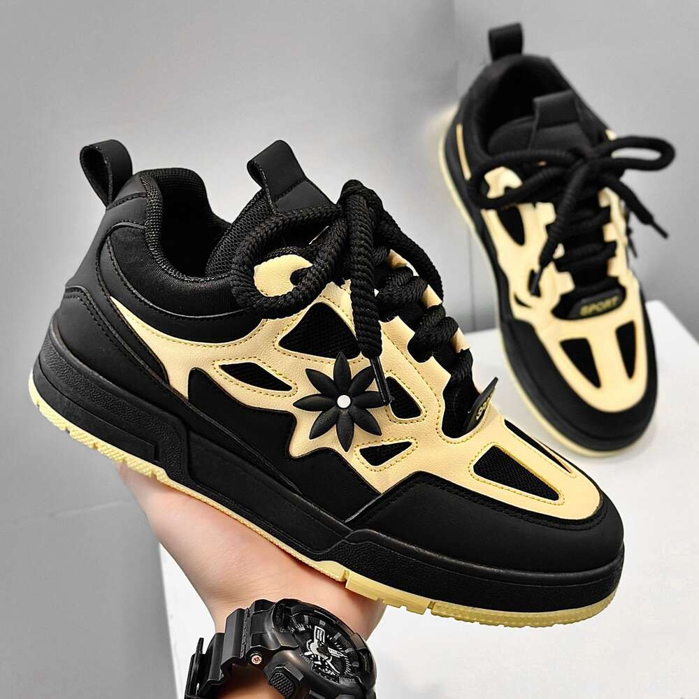 2024 Spring New Korean New Edition Bread Student Leisure Hot Board Men&#039;s Niche Trendy Skateboarding Shoes