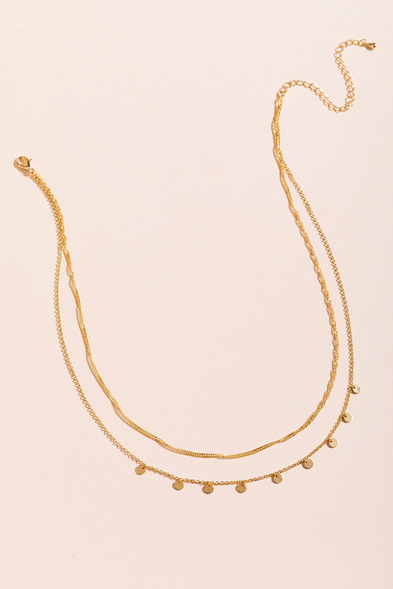 Women's Christina Coin Station Layered Choker in Gold by Francesca's - Size: One Size