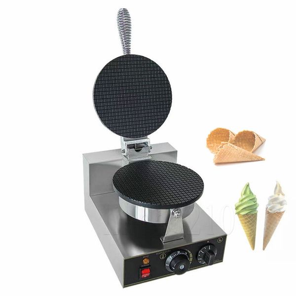 1200W Commercial Electric Ice Cream Waffle Cone Maker Nonstick Egg Roll Waffle Cones Bowls Maker Waffle Iron Cone Machine