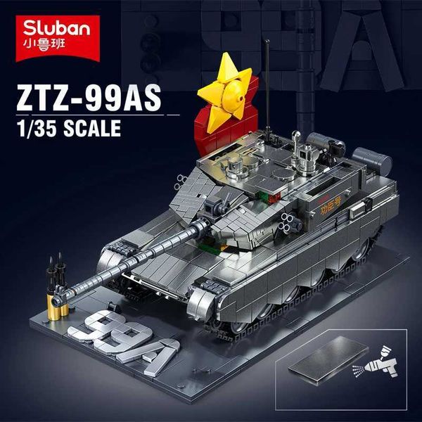 Blocks M38-B1234 Military Main Station Tank 1 35 Collection level Home tabletop decoration for children adult building blocks toy gift Y2501