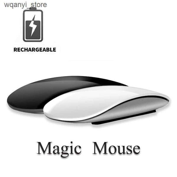 Mice Bluetooth 5.0 wireless mouse wirelesss Rechargeable Silent Multi Arc Touch Mice Ultra-thin Magic Mouse For Laptop Ipad Mac PC L240910