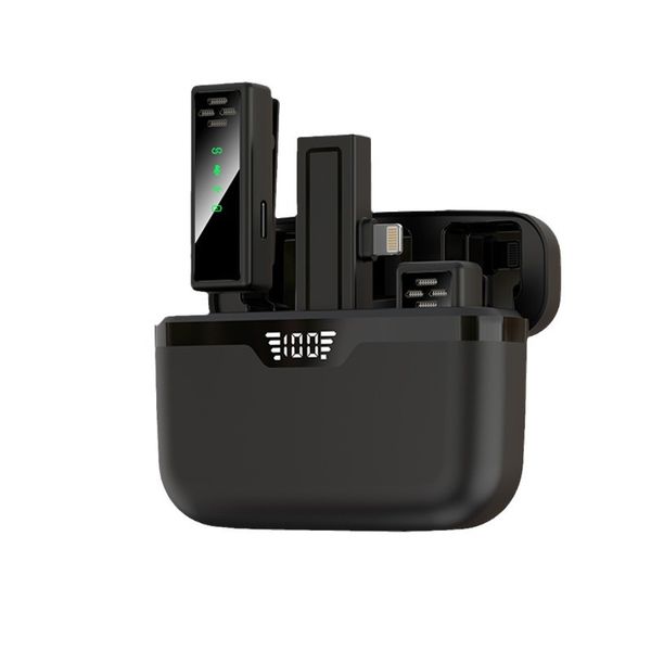 Collar Clip K60k61 with Charging Compartment Sound Intelligent Noise Reduction Live Recording Mini Small Microphone