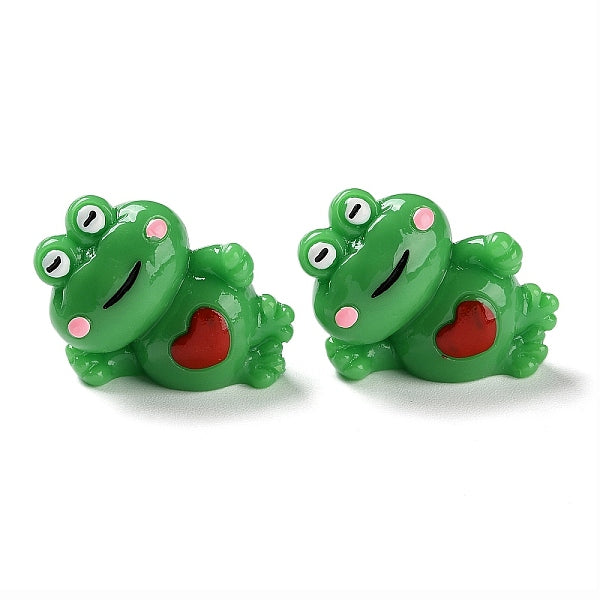 Figurines de grenouille 3d en résine mignonnes de dessin animé