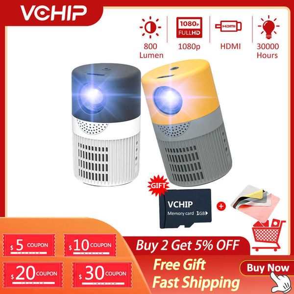 Projectors Projectors VCHIP YT400 Projector mini projector Home Proyector For Home Theater 1080P WiFi Portable Media Player J230222 CL250103