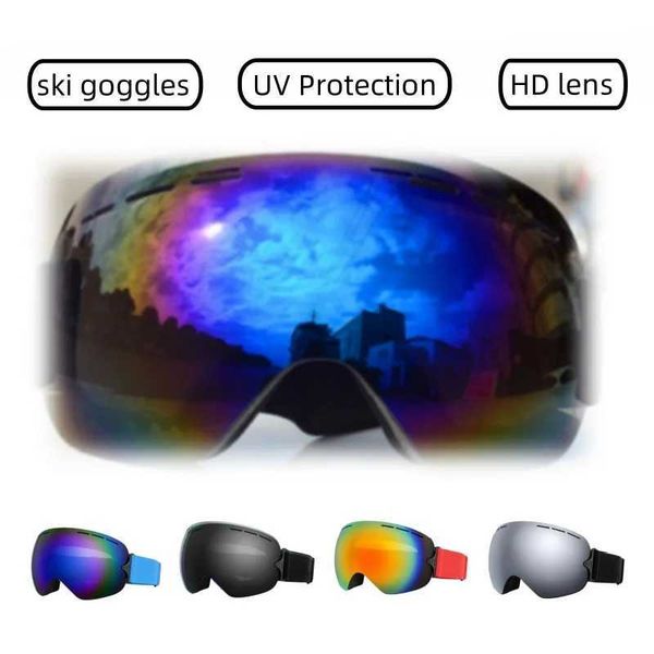 Ski Goggles UV Protection HD Lens Big Picture Sledge For Adult Snow Safety Glasses Ski Equipment Large Snow Sungoggles EyewearXJ240817