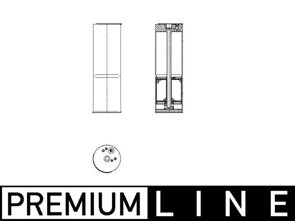 Dryer, air conditioning MAHLE ORIGINAL AD 159 000P