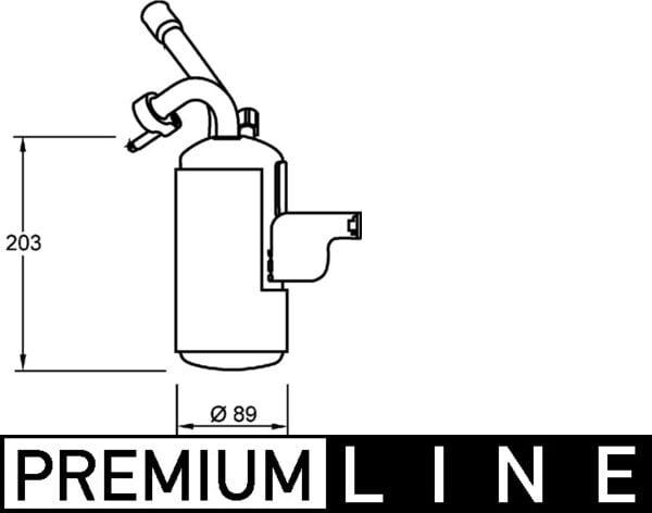 Dryer, air conditioning MAHLE ORIGINAL AD 276 000P