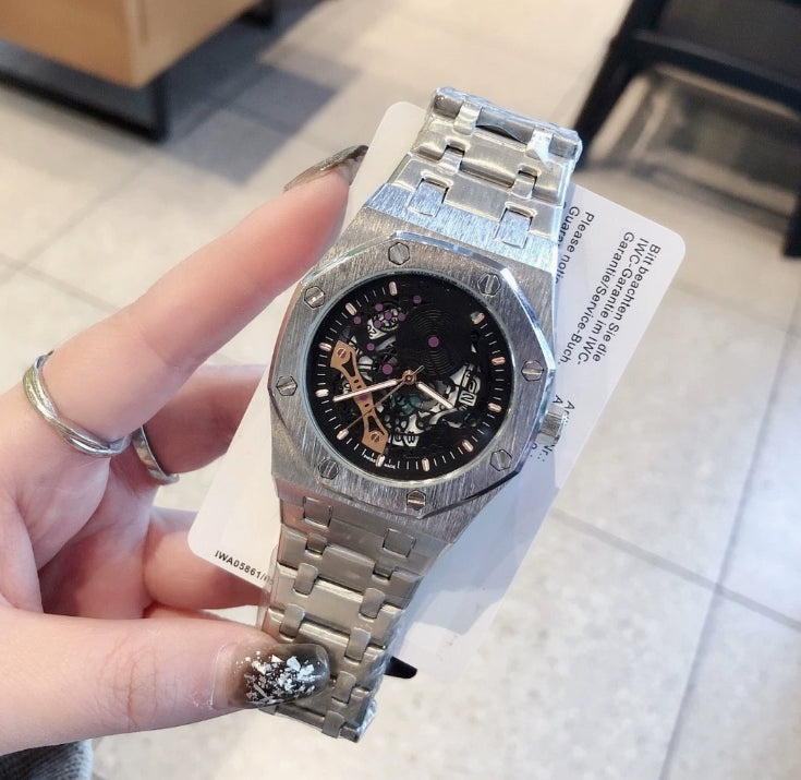 Aude Pigxxx Offshore Royaloaks hexagon Watch hollow skeleton dial quartz chronograph Stopwatch Watch High quality Top Luxury Brand designer clock